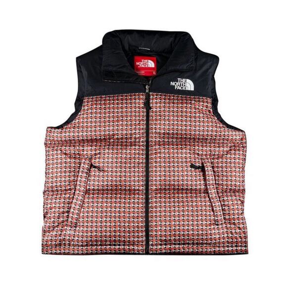 Brand New Supreme The North Face Studded Nuptse Vest Red Size‎ Medium New - Picture 1 of 6